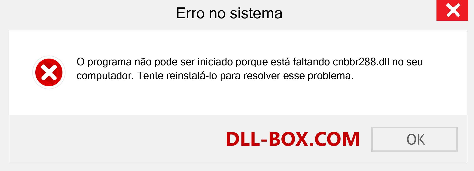 Arquivo cnbbr288.dll ausente ?. Download para Windows 7, 8, 10 - Correção de erro ausente cnbbr288 dll no Windows, fotos, imagens